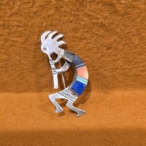 Native American Inlaid Kokopelli - Damaged
